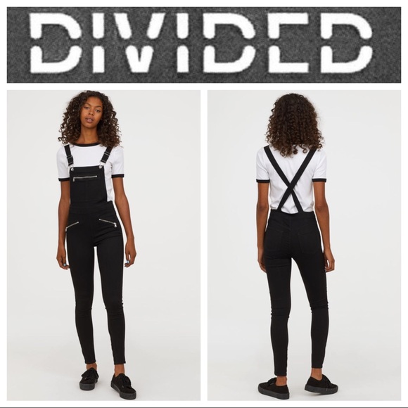 h and m black dungarees
